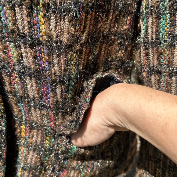 Rena Lange Tweed Pattern Virgin Wool Mohair Blazer - Picture 7 of 11